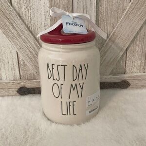 Rae Dunn Frozen Olaf Best Day Of My Life Baby Canister